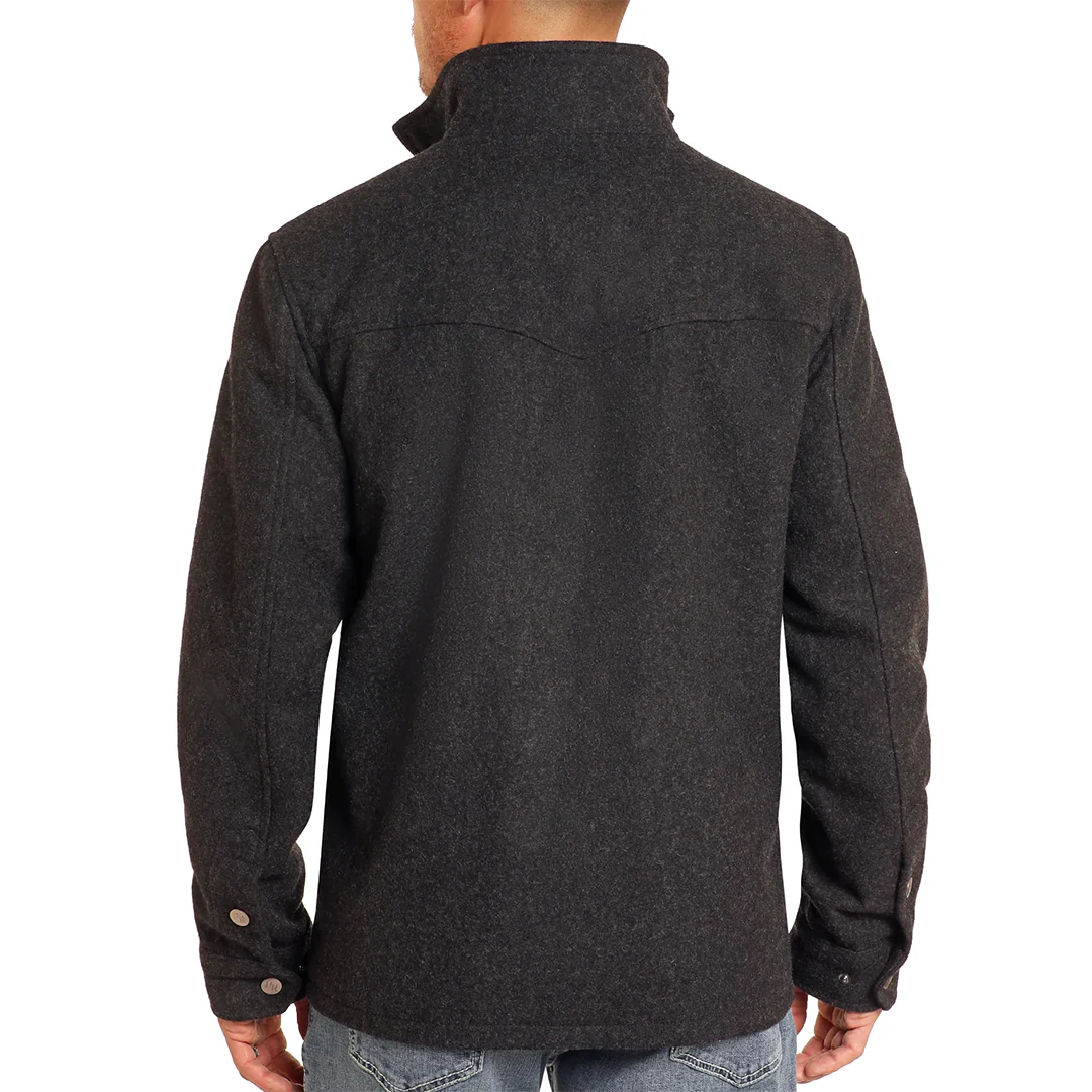 Powder River Outfitters Men's Camel Heather Wool Coat