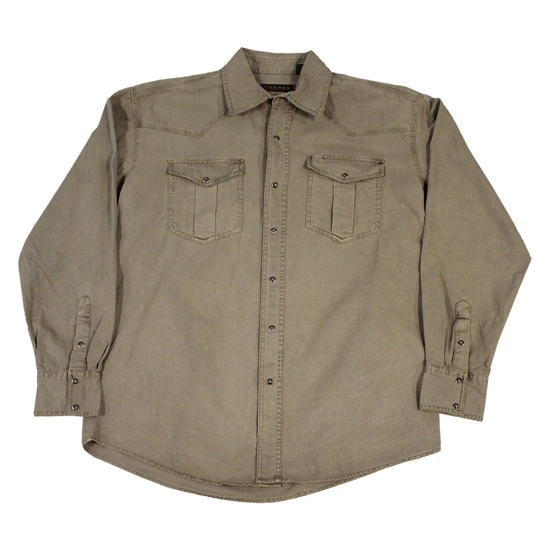 Roper Men's Pigment Twill Wash Down Shirt