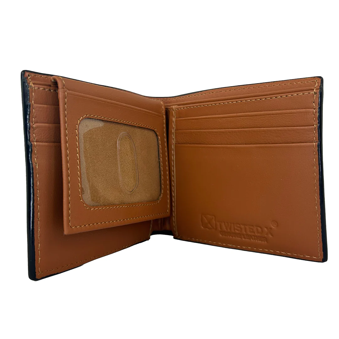 Twisted X Men's Floral Basket Weave Trifold Wallet