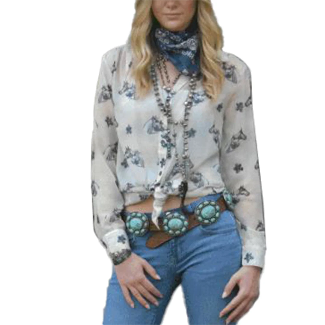 Tasha Polizzi Women's Raelyn Print Long Sleeve Shirt