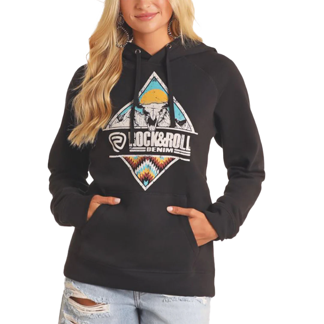 Rock & Roll Denim Unisex Longhorn Hoodie