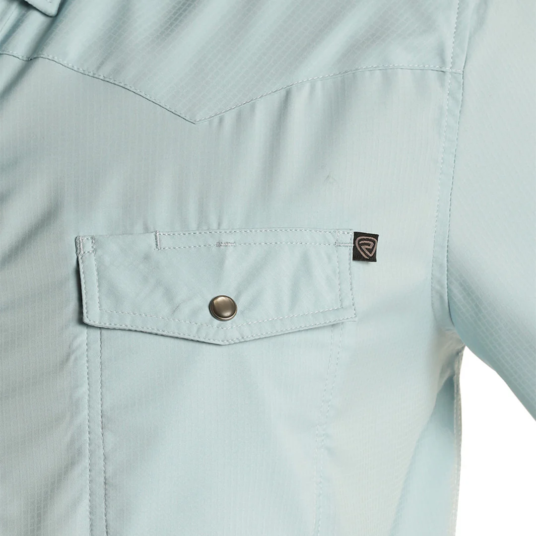 Rock & Roll Men's Solid Ripstop Snap Shirt