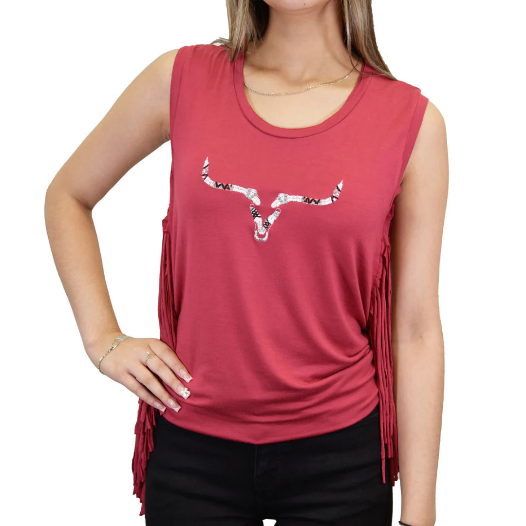 Cowgirl Hardware Women's Aztec Skull T-Shirt