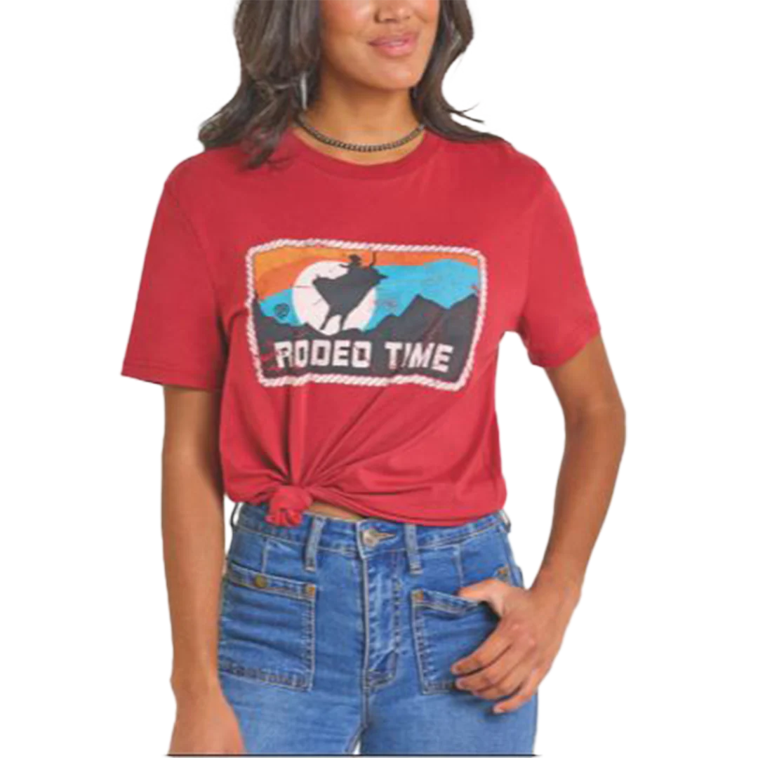 Rock & Roll Denim Unisex Rodeo Time Graphic T-Shirt