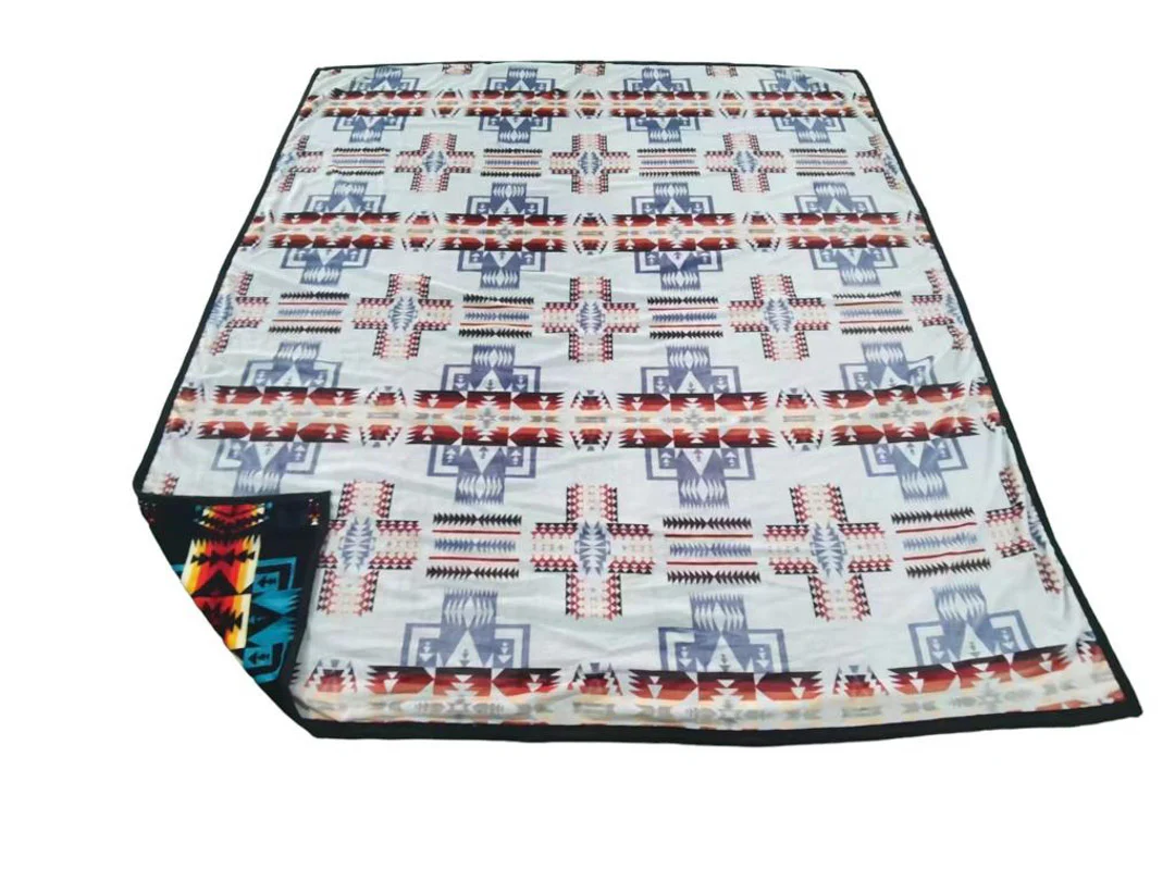 Nativo Aztec Flannel Throw Blanket