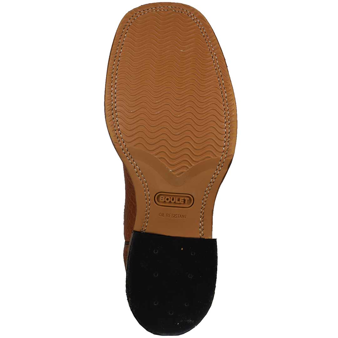 Boulet Men's Distressed Leather Cowboy Boots