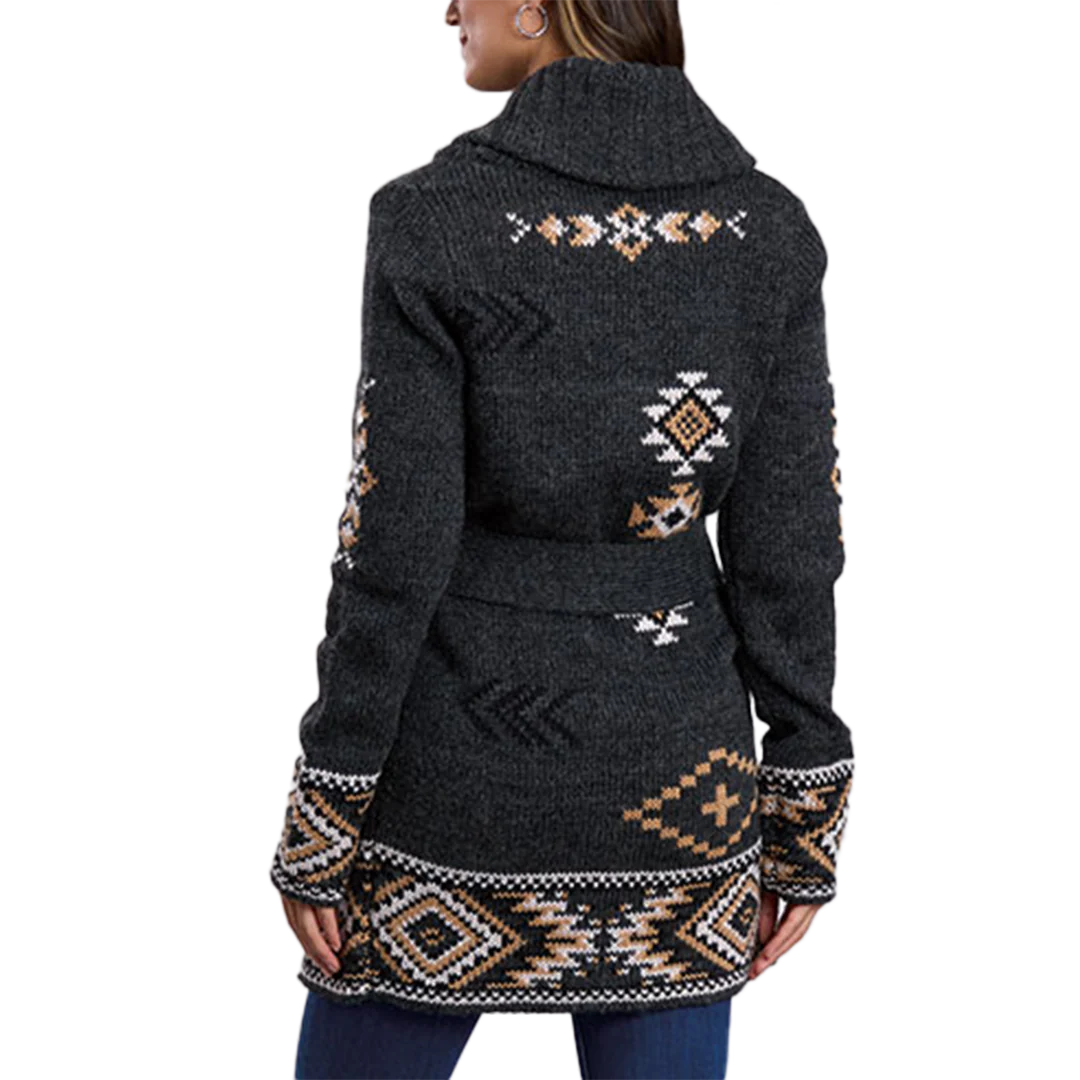 Stetson Women's Aztec Cardigan Sweater