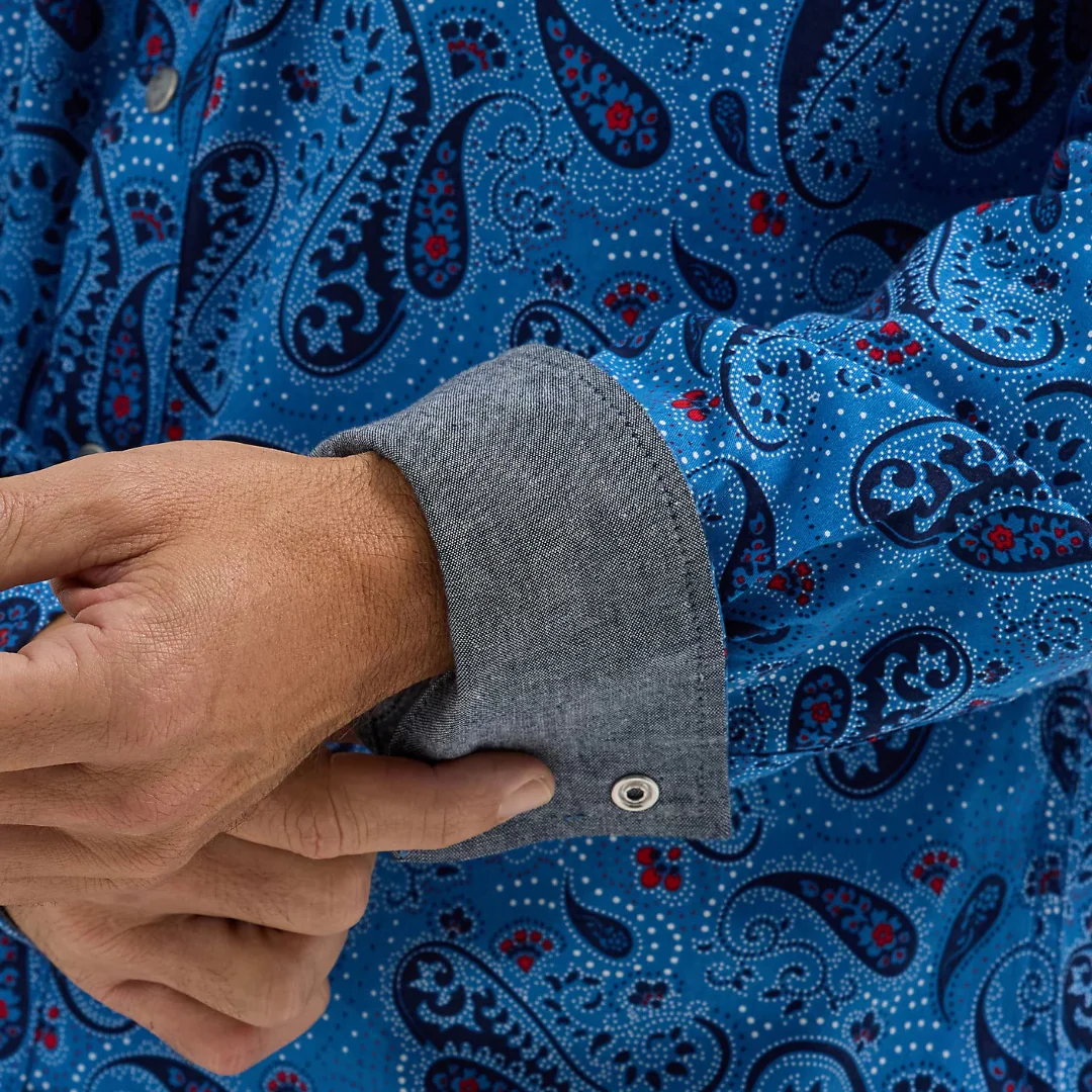 Wrangler Men's Retro Premium Long Sleeve Snap Shirt