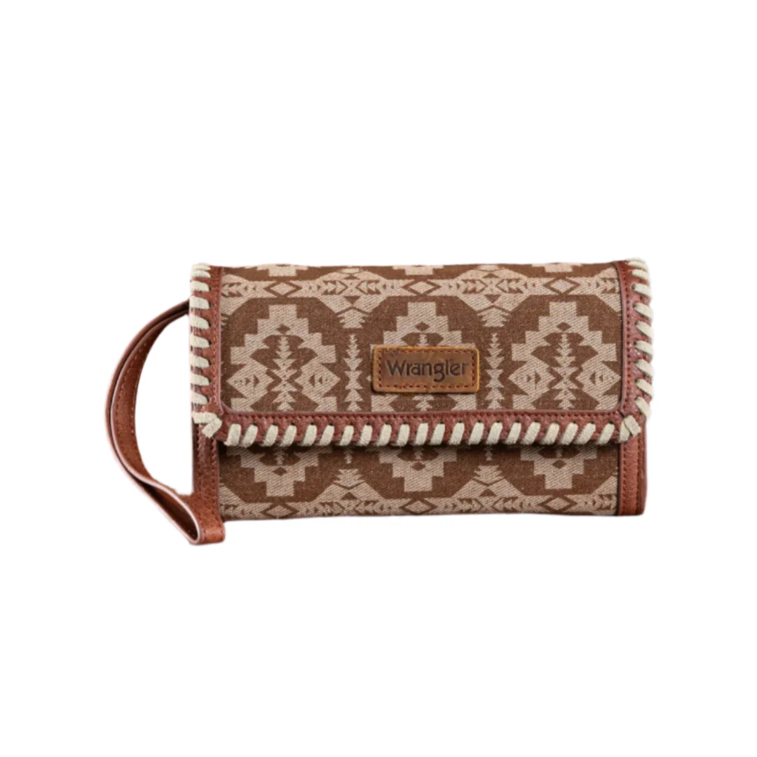 Wrangler Women's Southwestern Print Wallet And Shoulder Bag