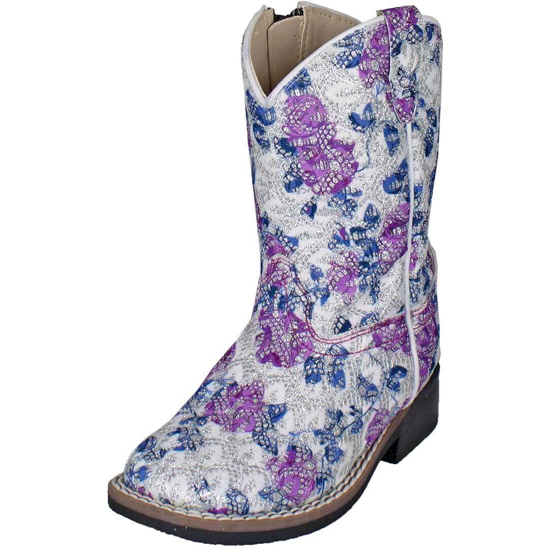 Old West Toddler Girls' Floral Bling Cowgirl Boots
