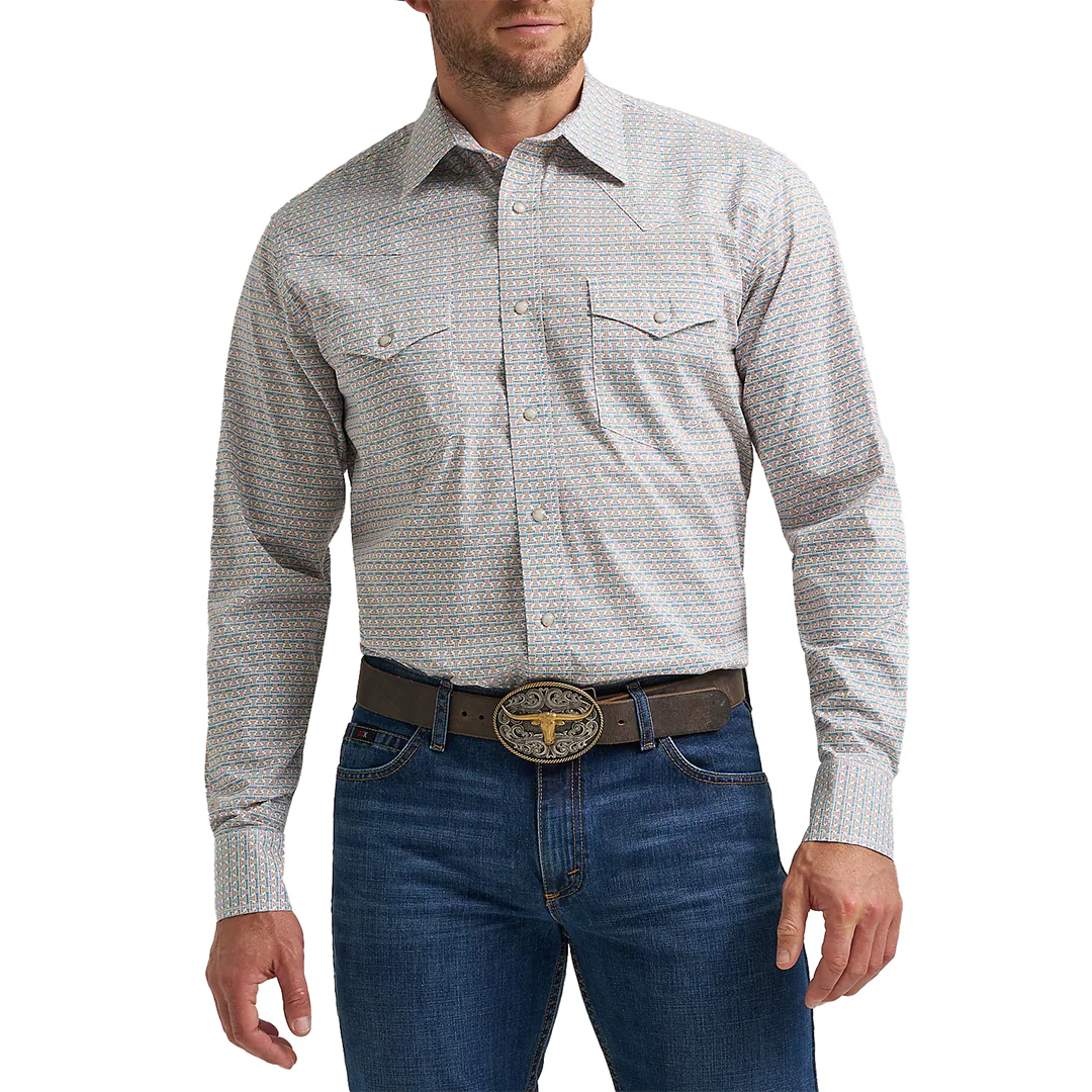 Wrangler Men's 20X Competition Advanced Comfort Long Sleeve Snap Shirt