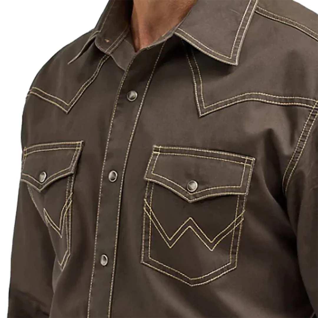 Wrangler Men's Retro Premium Long Sleeve Snap Shirt