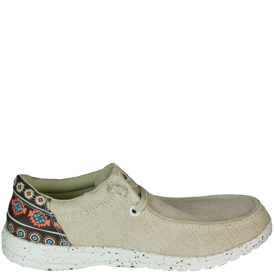 Roper Women's Aztec Accent Canvas Slip-On Shoes