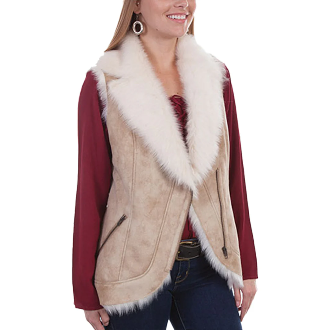 Scully Women's Faux Fur Trim Vest