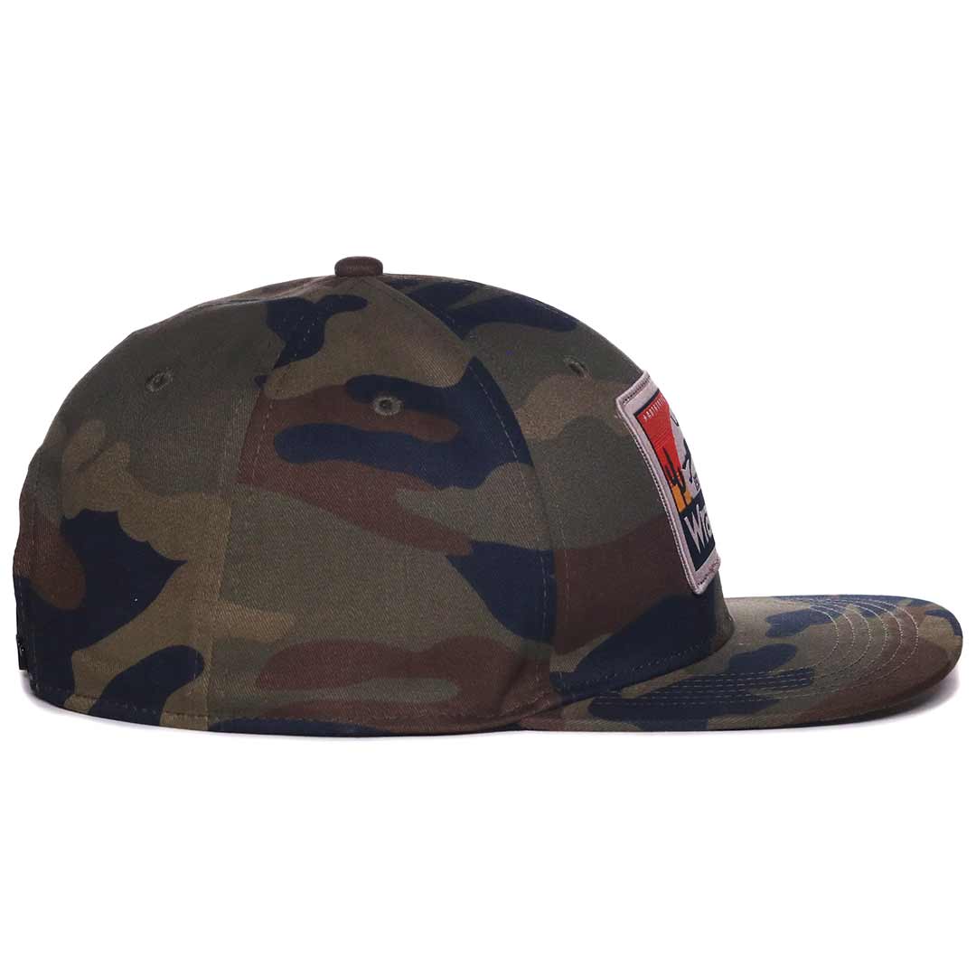 Wrangler Men's Desert Cowboy Patch Snap Back Cap