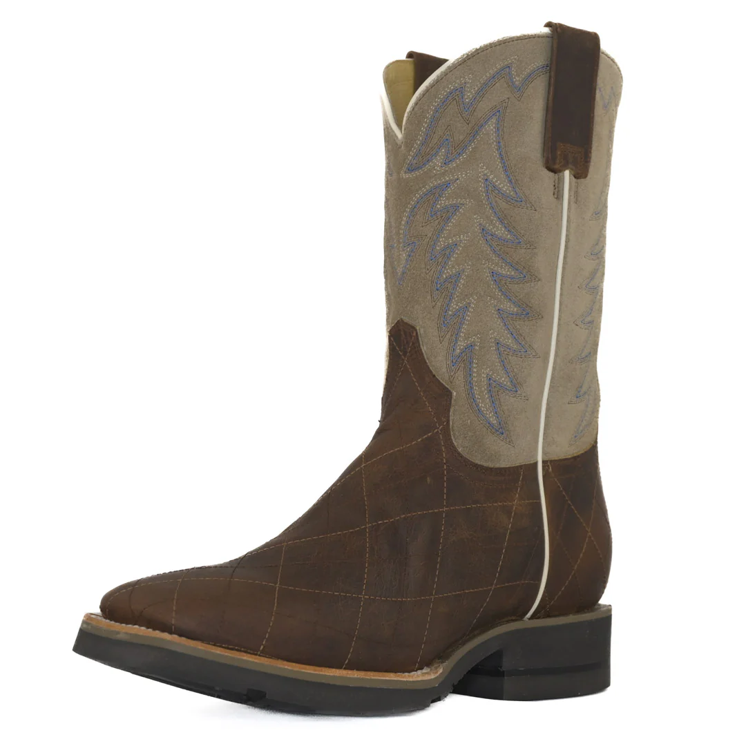 Roper Men's Diamond Stitching Shape Suede Boots