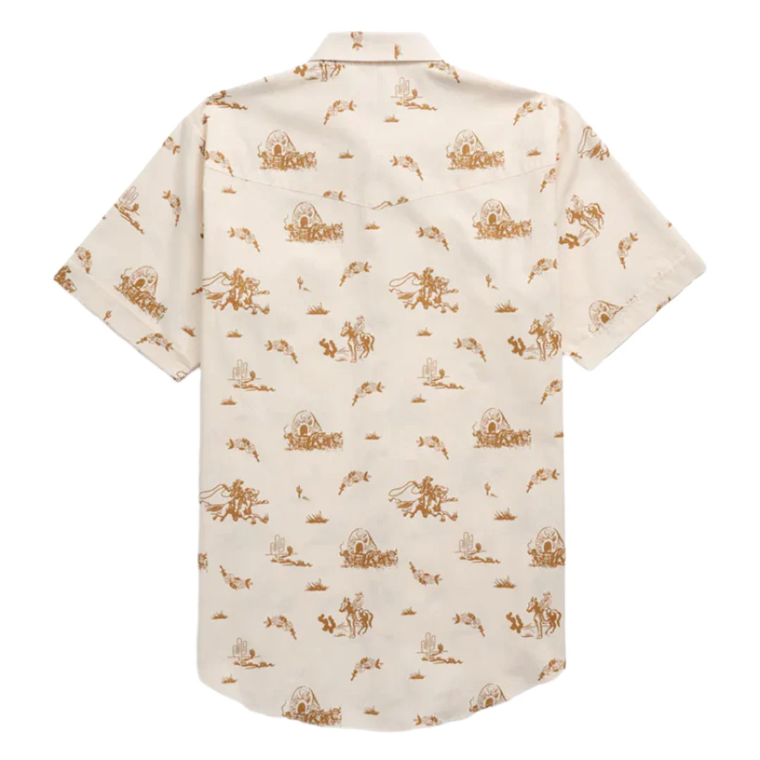 Ely Cattleman Men's Cowboy Short Sleeve Snap Shirt