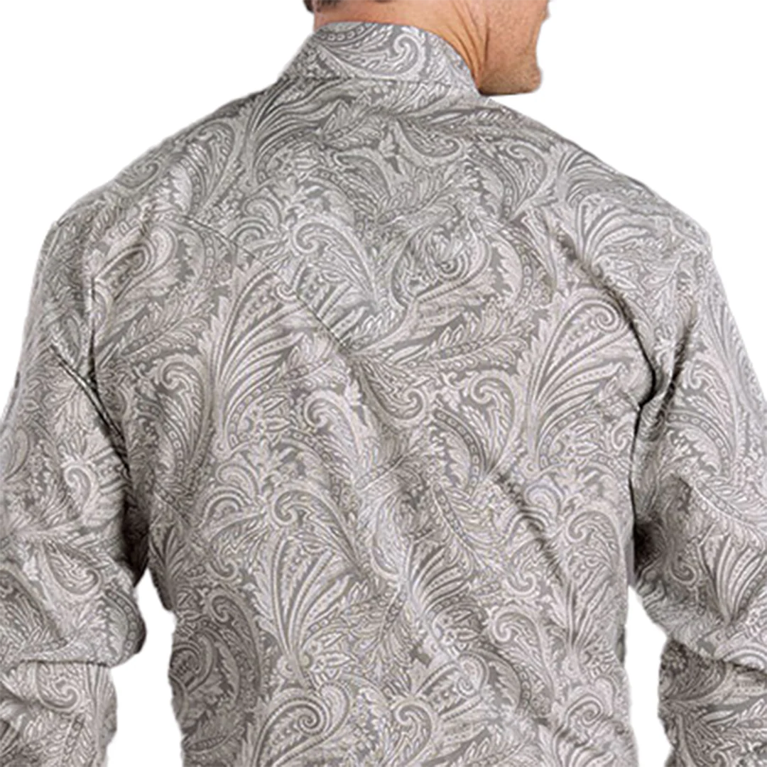 Stetson Men's Paisley Print Long Sleeve Snap Shirt