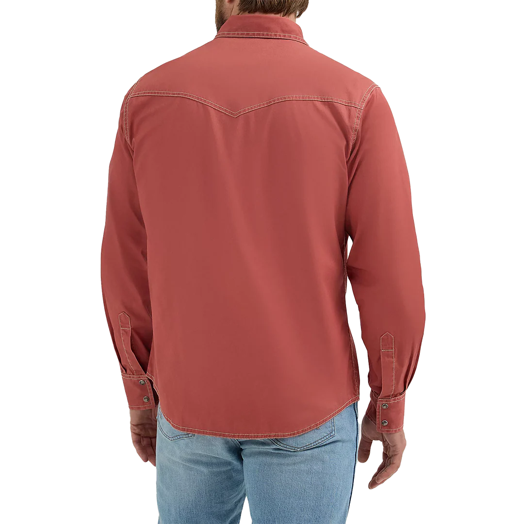 Wrangler Men's Retro Premium Western Long Sleeve Snap Shirt