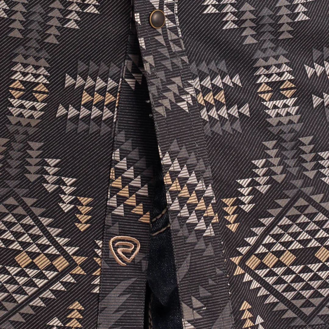 Rock & Roll Denim Men's Aztec Long Sleeve Snap Shirt