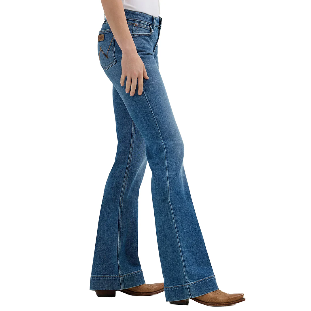 Wrangler Women's Retro Mae Wide Leg Trouser Jeans