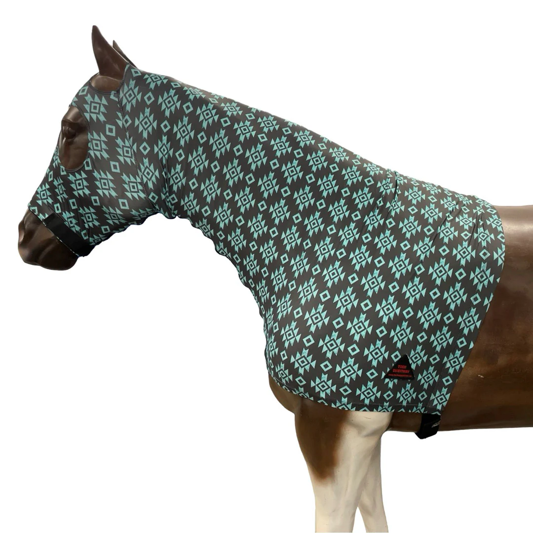 Tech Equestrian Aztec Lycra Hood with Zippers