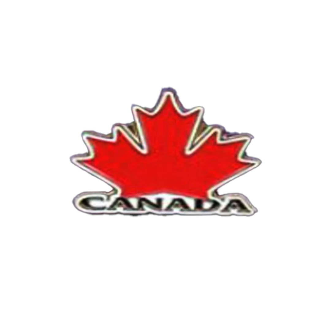 Postcard Souvenirs Maple Leaf Lapel Pin