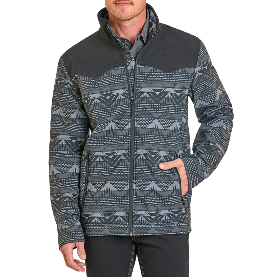 Panhandle Men's Silverton Aztec Printed Softshell Jacket