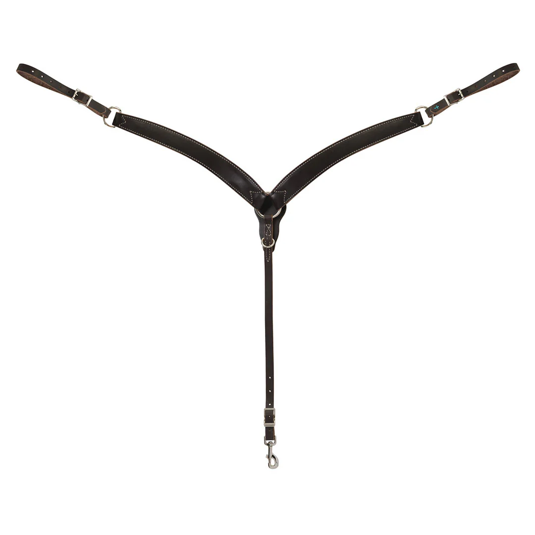 Weaver Turquoise Cross Skirting Leather Breast Collar