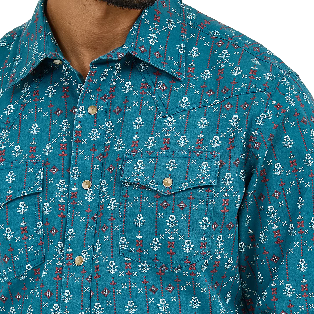 Wrangler Men's Retro Premium Long Sleeve Snap Shirt