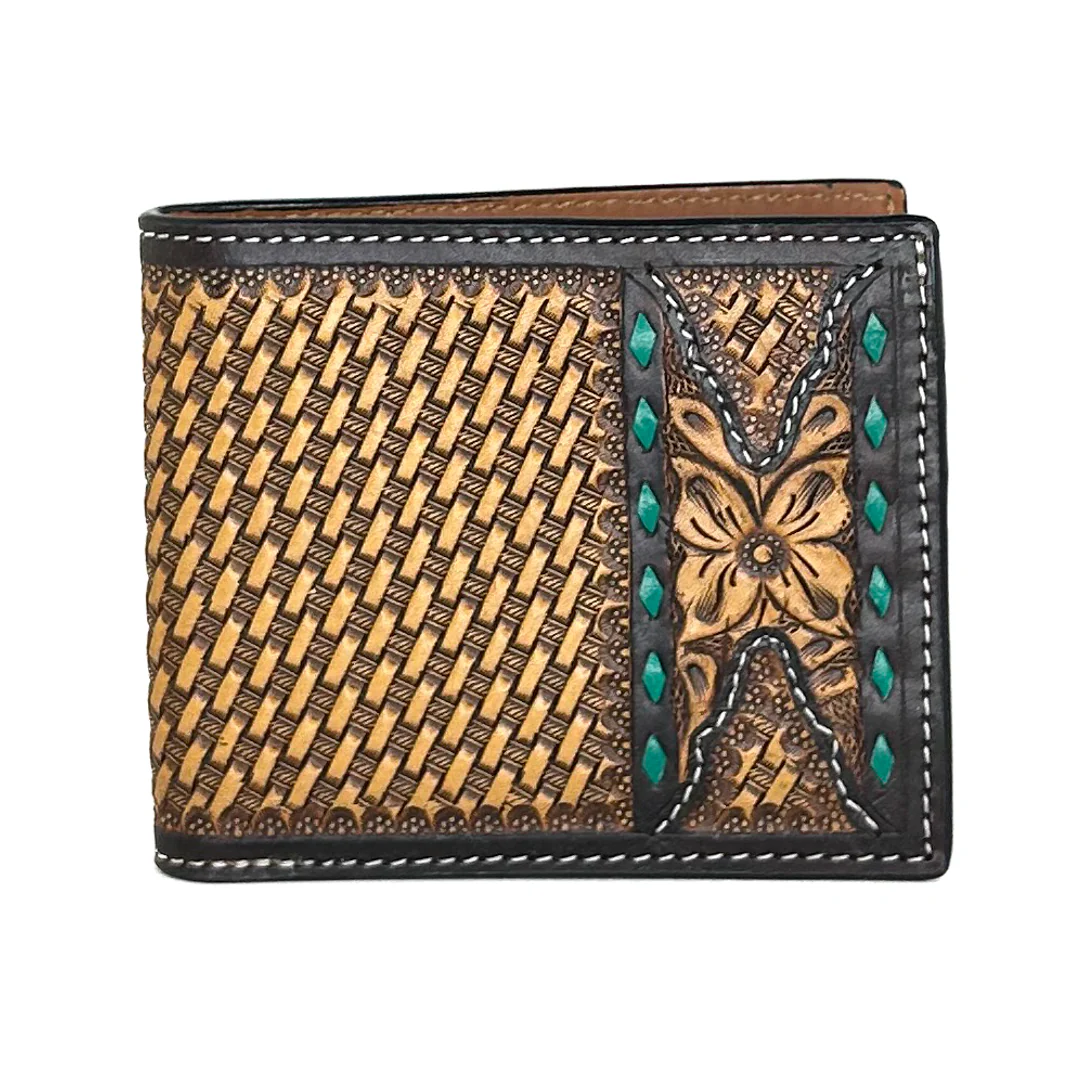 Twisted X Men's Basketweave Bi-Fold Wallet