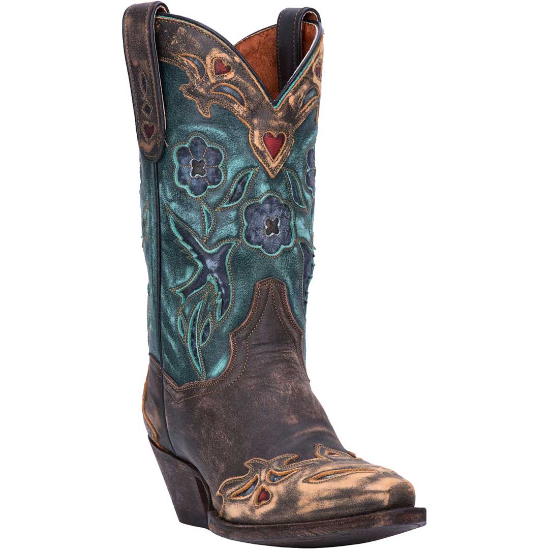 Dan Post Women's Vintage Bluebird Snip Toe Cowgirl Boots