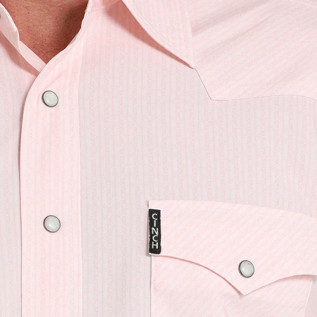 Cinch Men' Geometric Print Long Sleeve Button Shirt