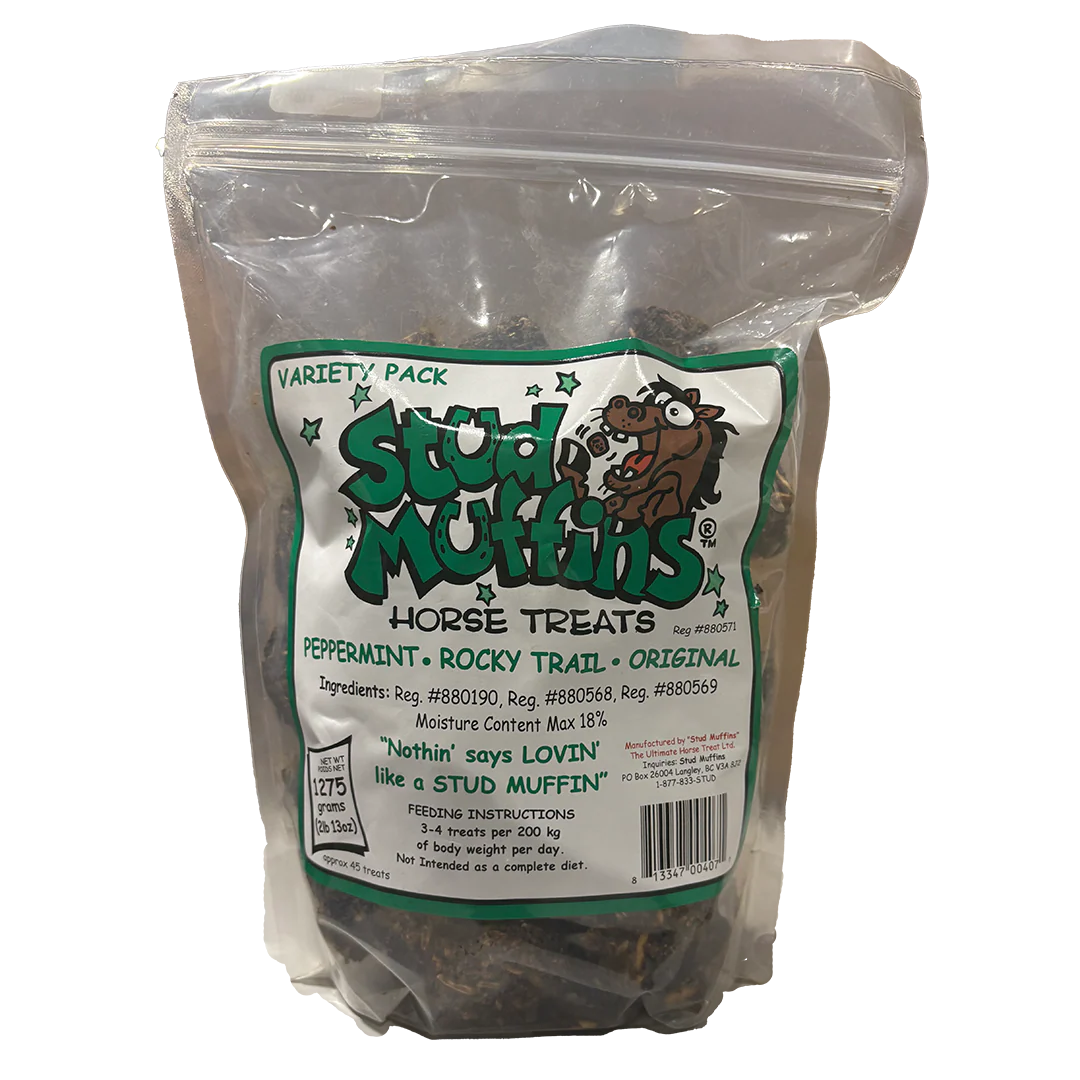 Stud Muffins Horse Treats - 3 Flavor Bucket