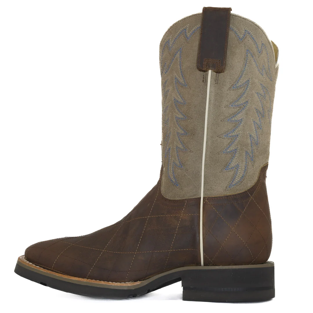 Roper Men's Diamond Stitching Shape Suede Boots