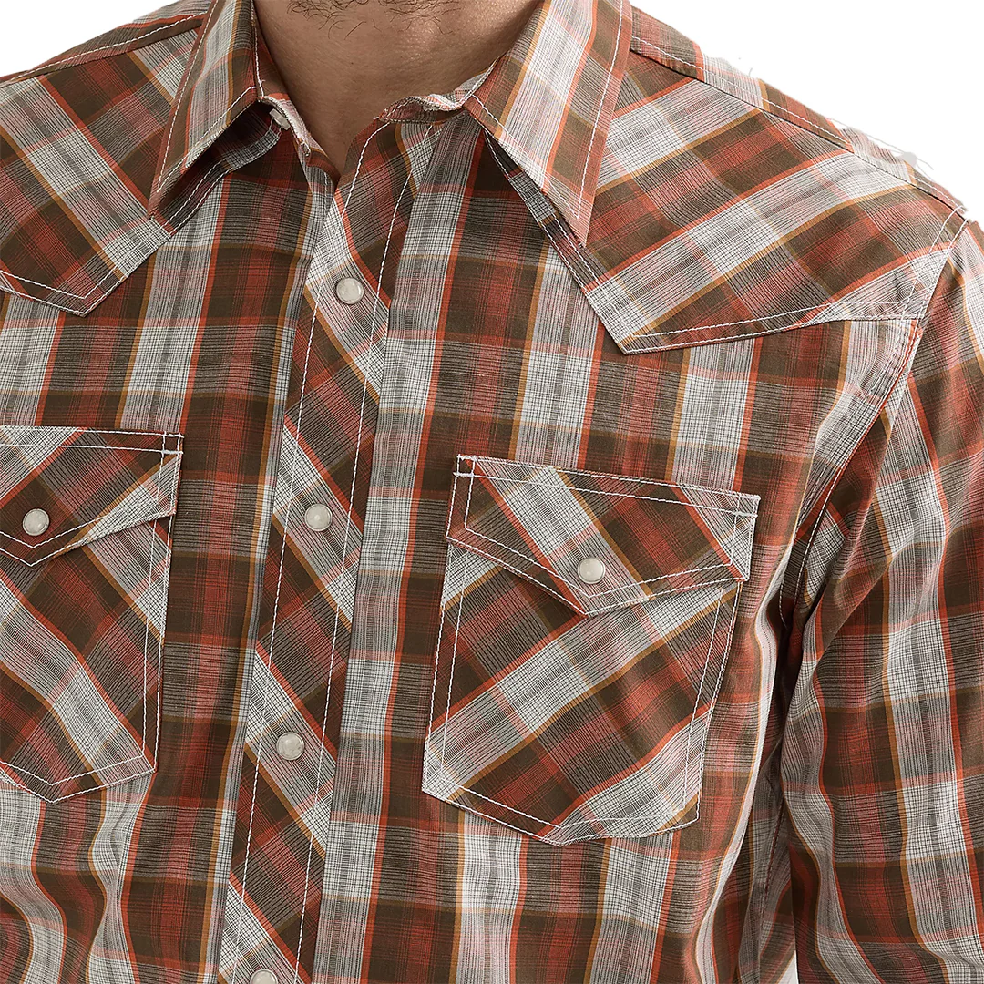Wrangler Men's 20X Competition Advanced Comfort Long Sleeve Snap Shirt