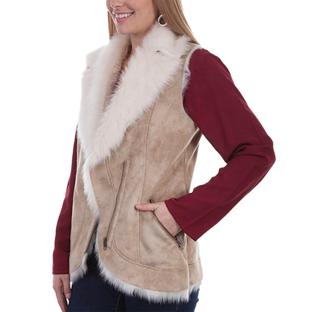 Scully Women's Faux Fur Trim Vest