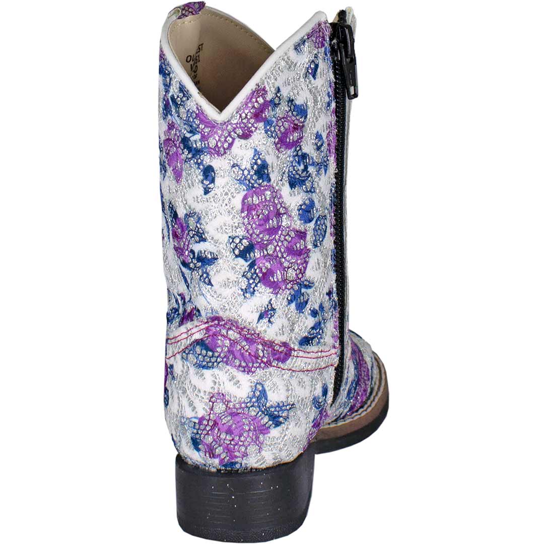 Old West Toddler Girls' Floral Bling Cowgirl Boots
