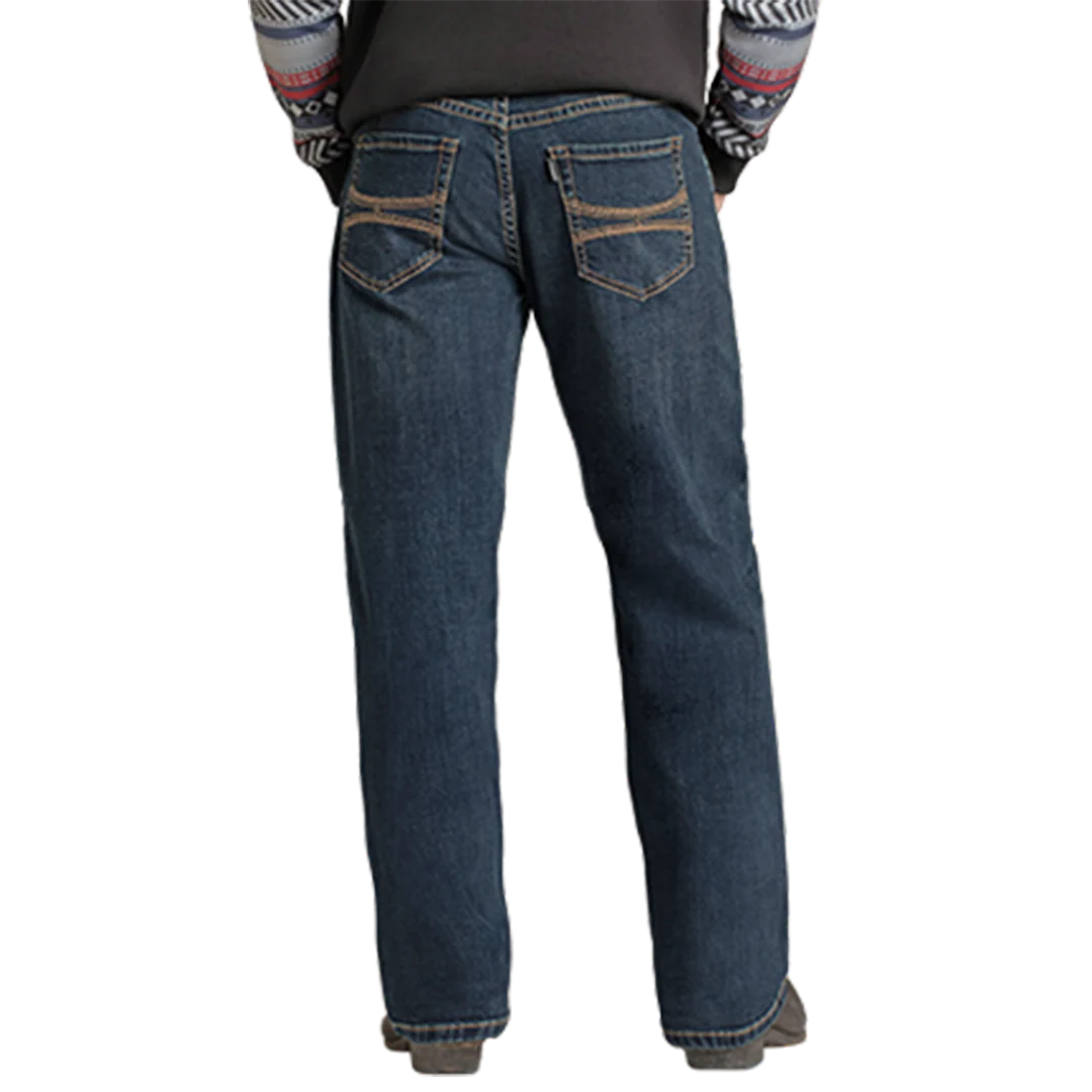 Rock & Roll Denim Men's Embroidery Stackable Boot Jeans