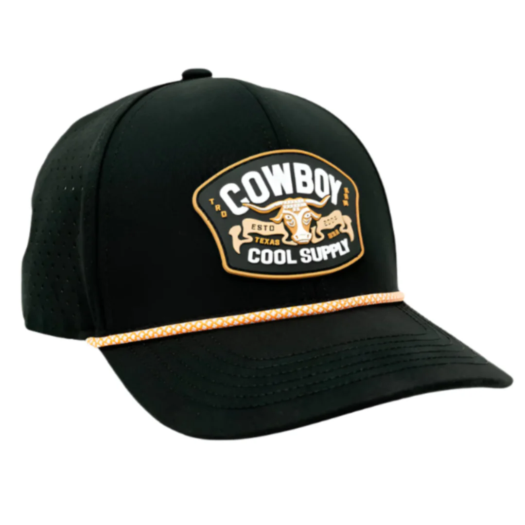 Cowboy Cool Men's Steer Stampede Rope Snap Back Cap