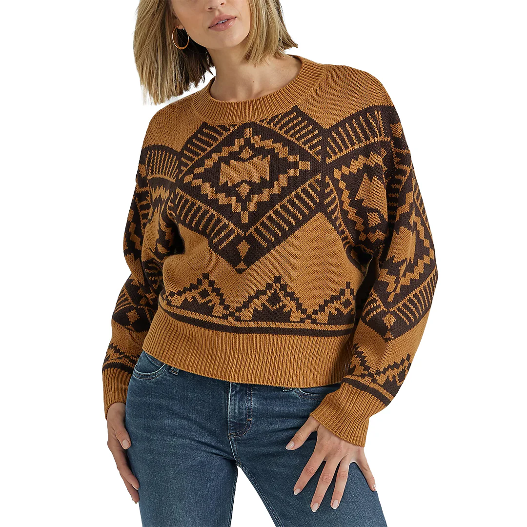 Wrangler Women's Retro Southwestern Pullover Sweater