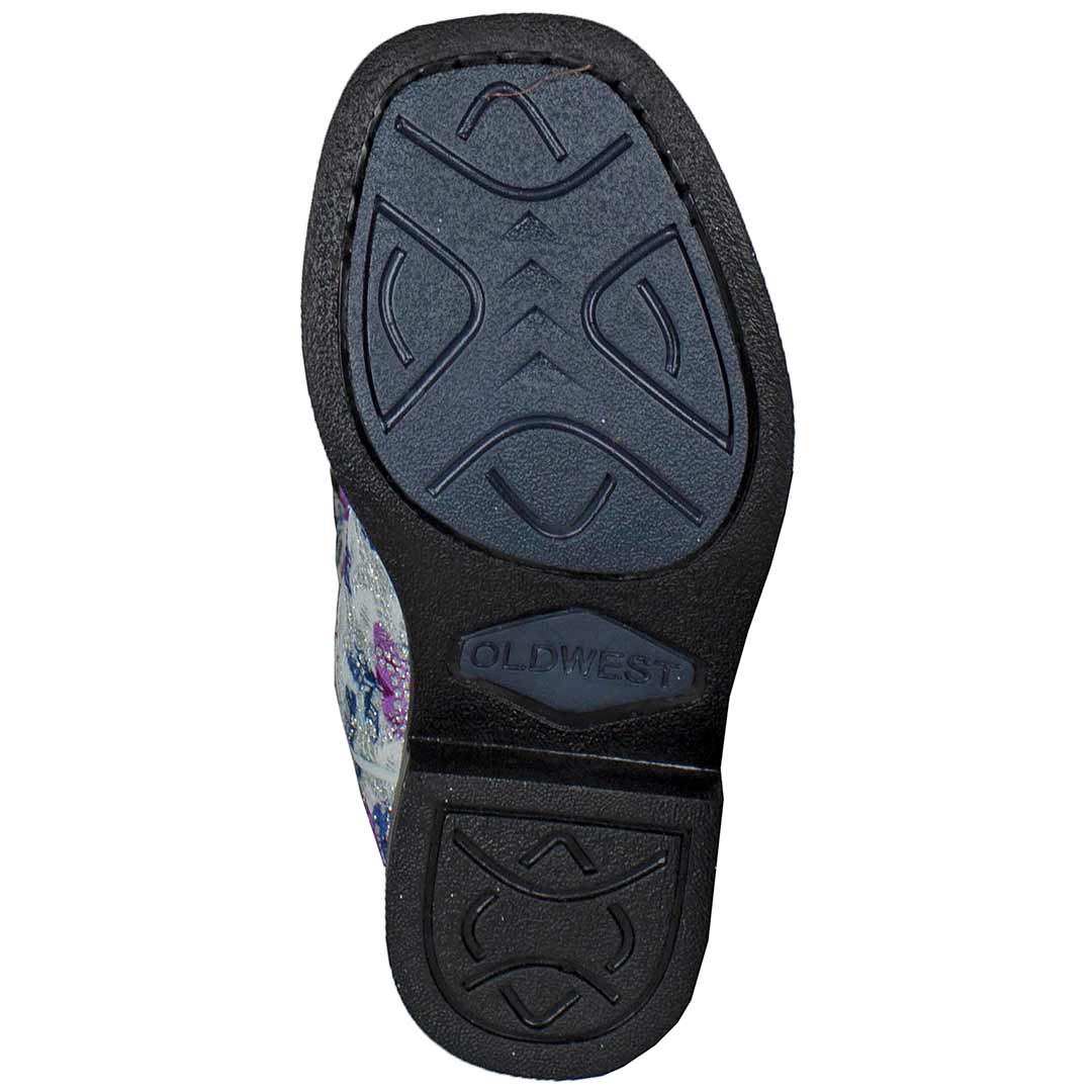 Old West Girls' Floral Bling Cowgirl Boots