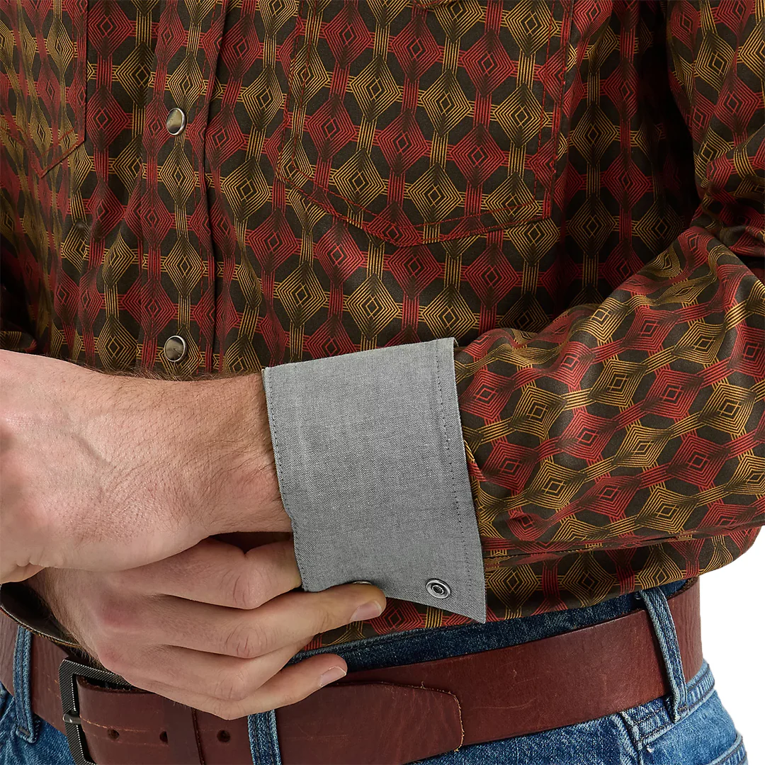 Wrangler Men's 20X Competition Advanced Comfort Long Sleeve Snap Shirt