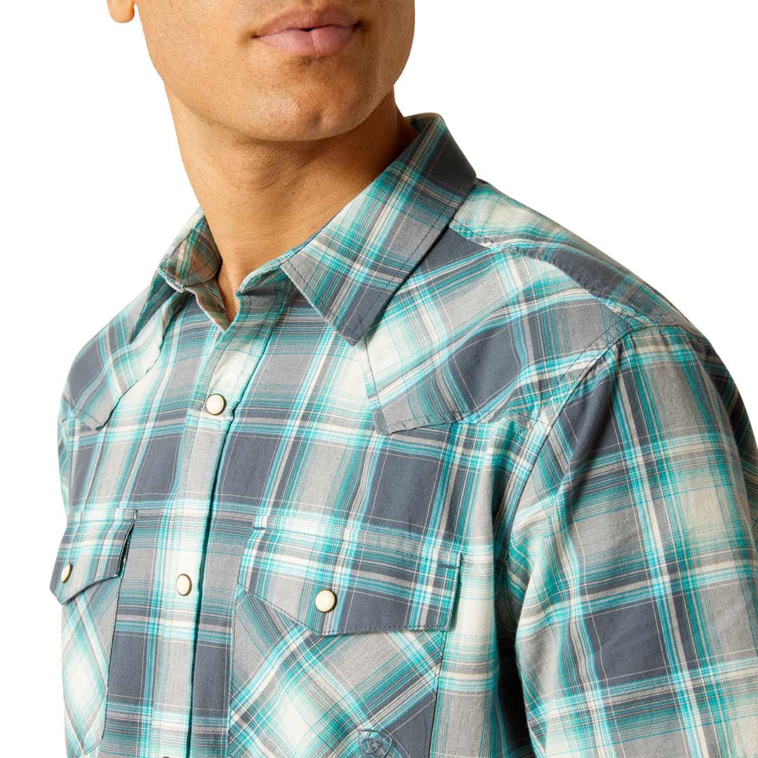 Ariat Men's Harrington Short Sleeve Retro Fit Snap Shirt