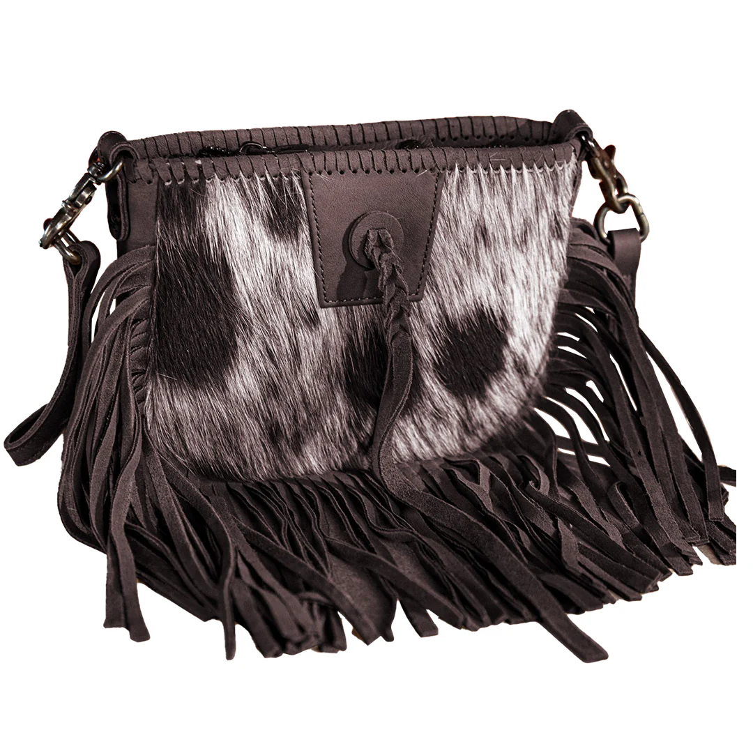Montana West Genuine Leather Fringe Crossbody Bag