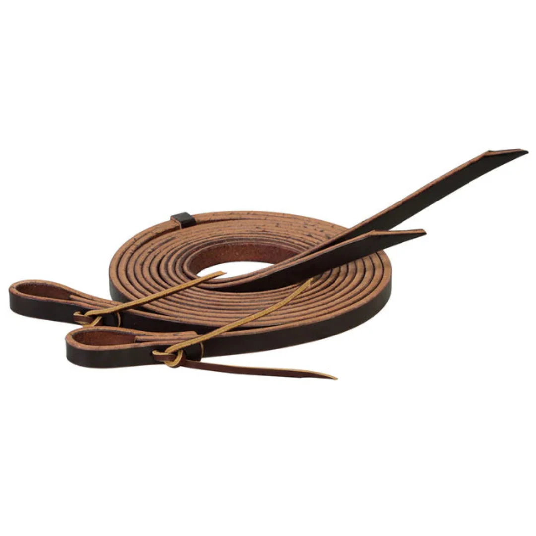 Weaver Turquoise Cross 5/8 Dark Oiled Split Reins