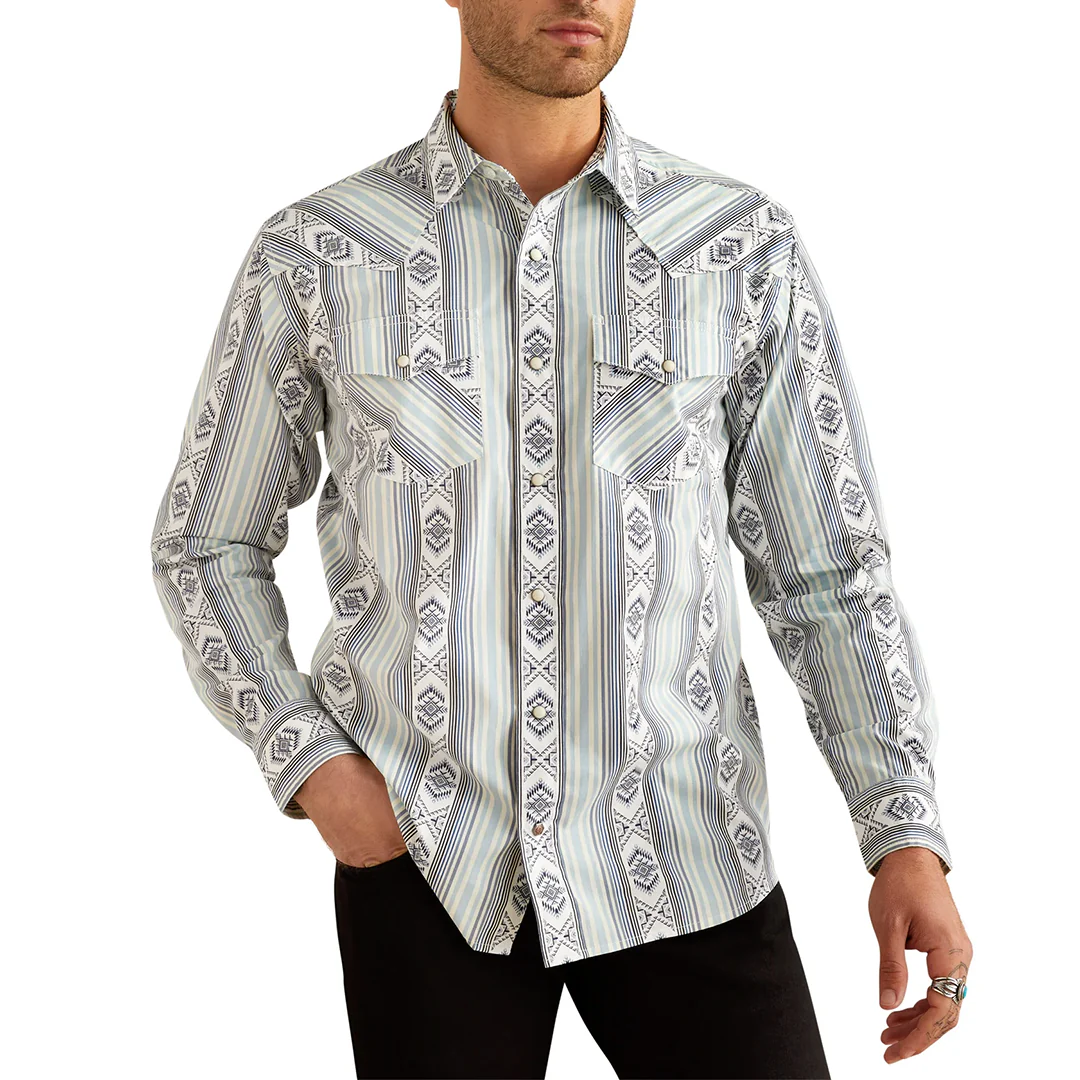 Ariat Men's Heller Retro Fit Long Sleeve Snap Shirt