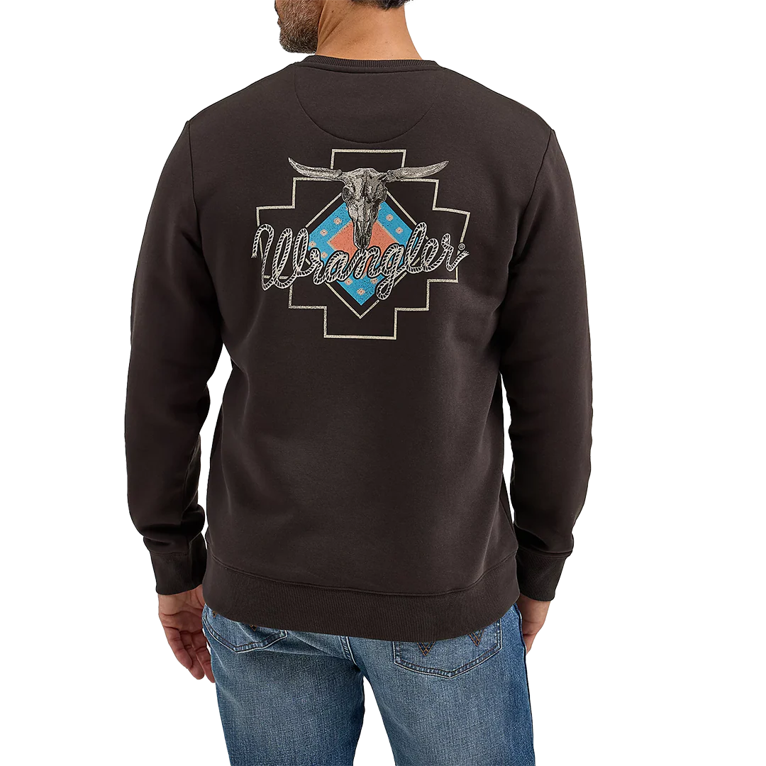 Wrangler Men's Graphic Long Sleeve Pullover