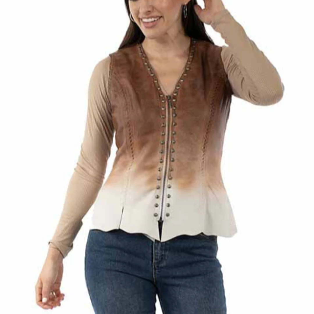 Scully Women's Leather Ombre Vest