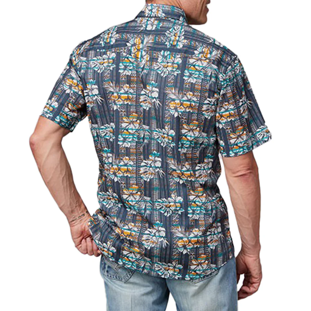 Roper Men's Tropical Print Short Sleeve Button Shirt